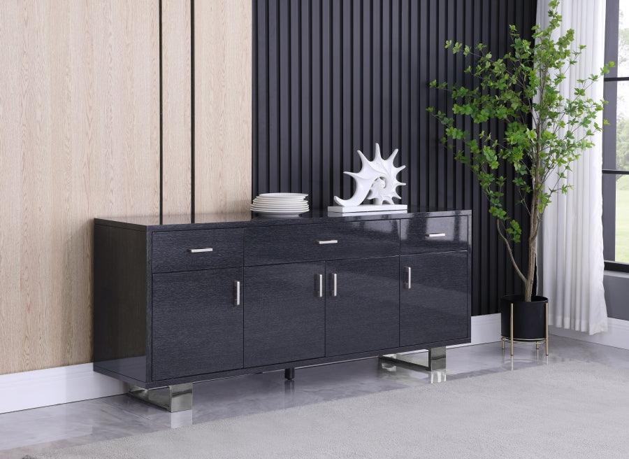 Excel Sideboard-Buffet In Grey Oak Lacquer - 359 | Meridian