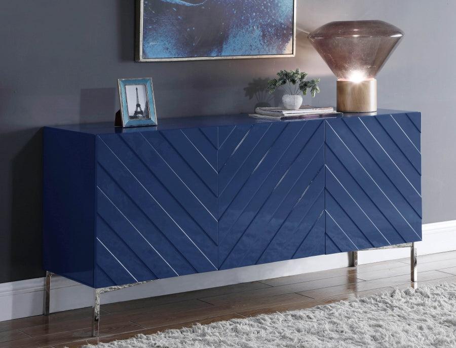 Collette Sideboard | Buffet In Navy Lacquer - 309 | Meridian