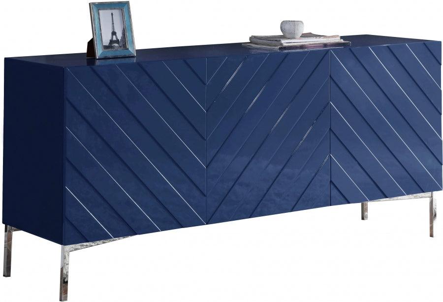 Collette Sideboard | Buffet In Navy Lacquer - 309 | Meridian