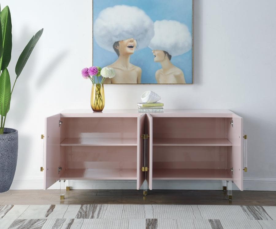 Anastasia Sideboard-Buffet In Pink Lacquer - 319 | Meridian