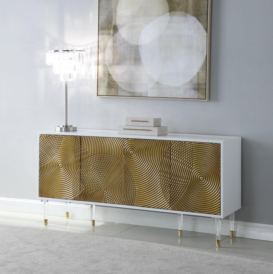 Bellissimo Sideboard-Buffet In White Lacquer - 321 | Meridian