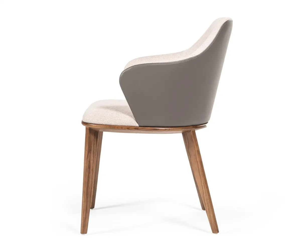 Modrest Megan Modern Beige & Grey Dining Chair Vgcsch17117-1