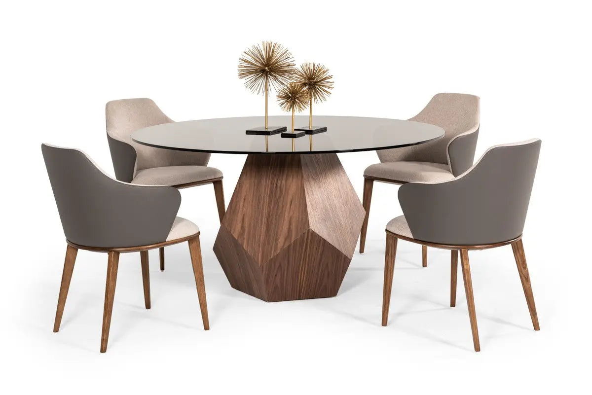 Modrest Megan Modern Beige & Grey Dining Chair Vgcsch17117-1
