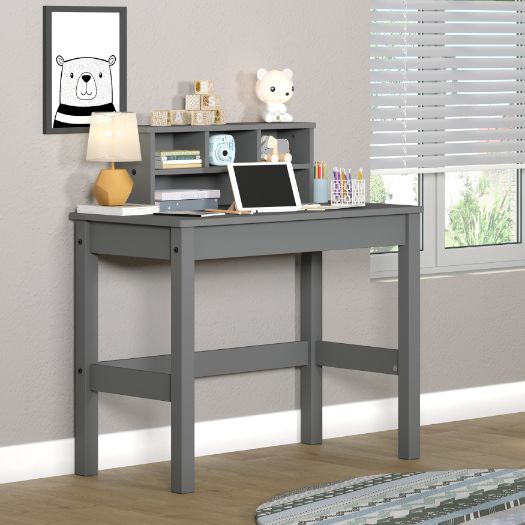 Logan Writing Desk 92995 Gray Finish | Acme