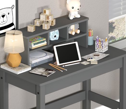 Logan Writing Desk 92995 Gray Finish | Acme