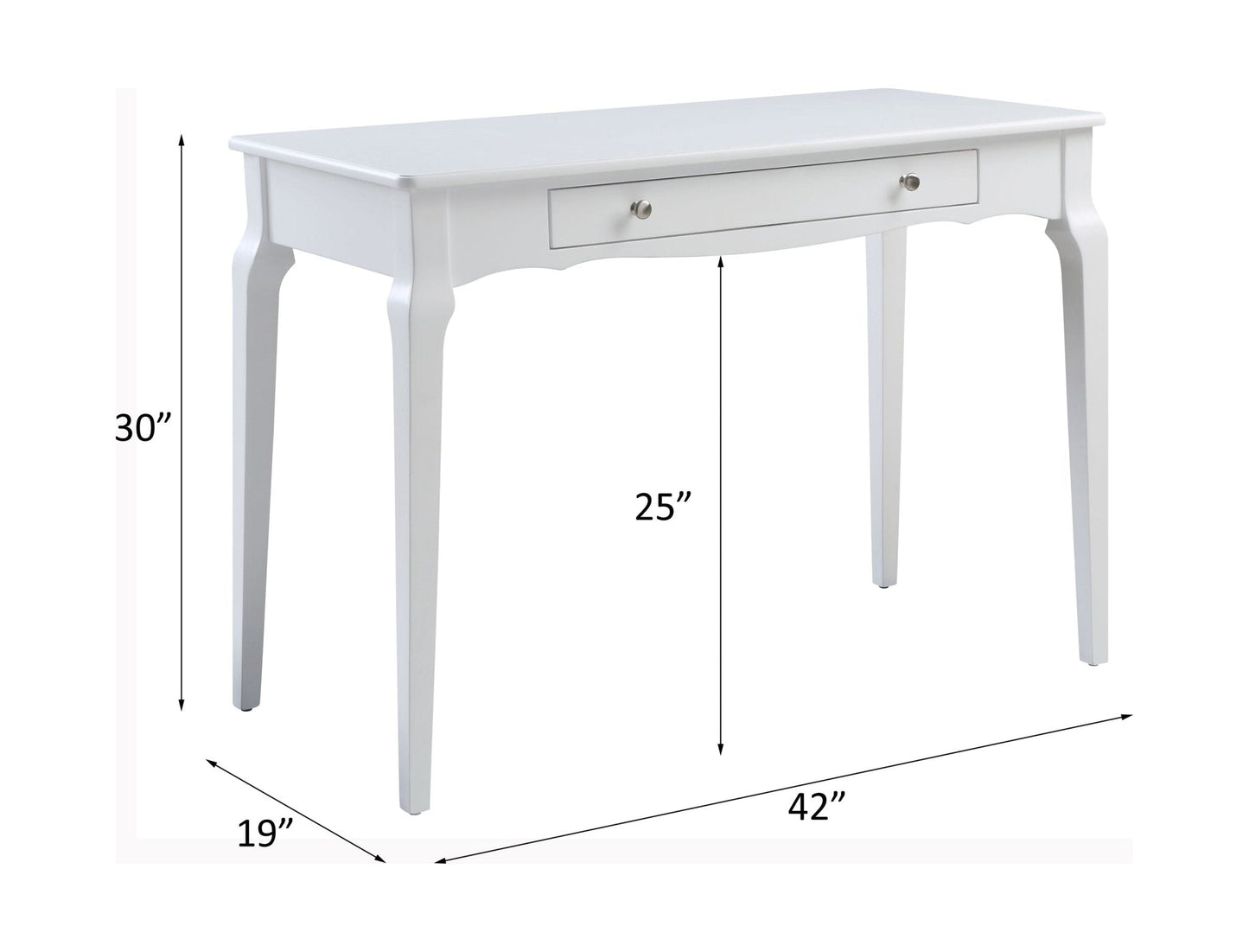 Alsen Writing Desk(Same Ac00917) 93023 White Finish | Acme