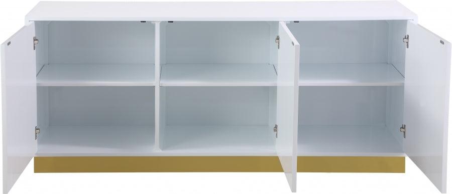 Cosmopolitan Sideboard-Buffet In White Lacquer - 340 | Meridian