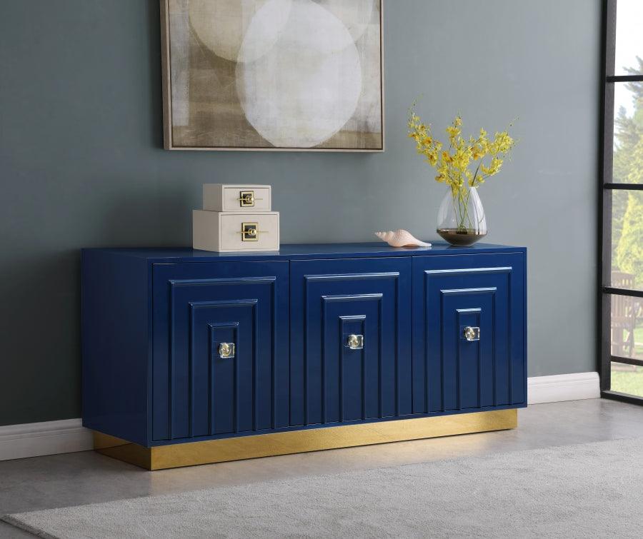 Cosmopolitan Sideboard-Buffet In Navy Lacquer - 341 | Meridian