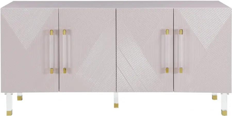 Anastasia Sideboard / Buffet In Pink Lacquer | Meridian