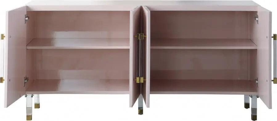 Anastasia Sideboard / Buffet In Pink Lacquer | Meridian