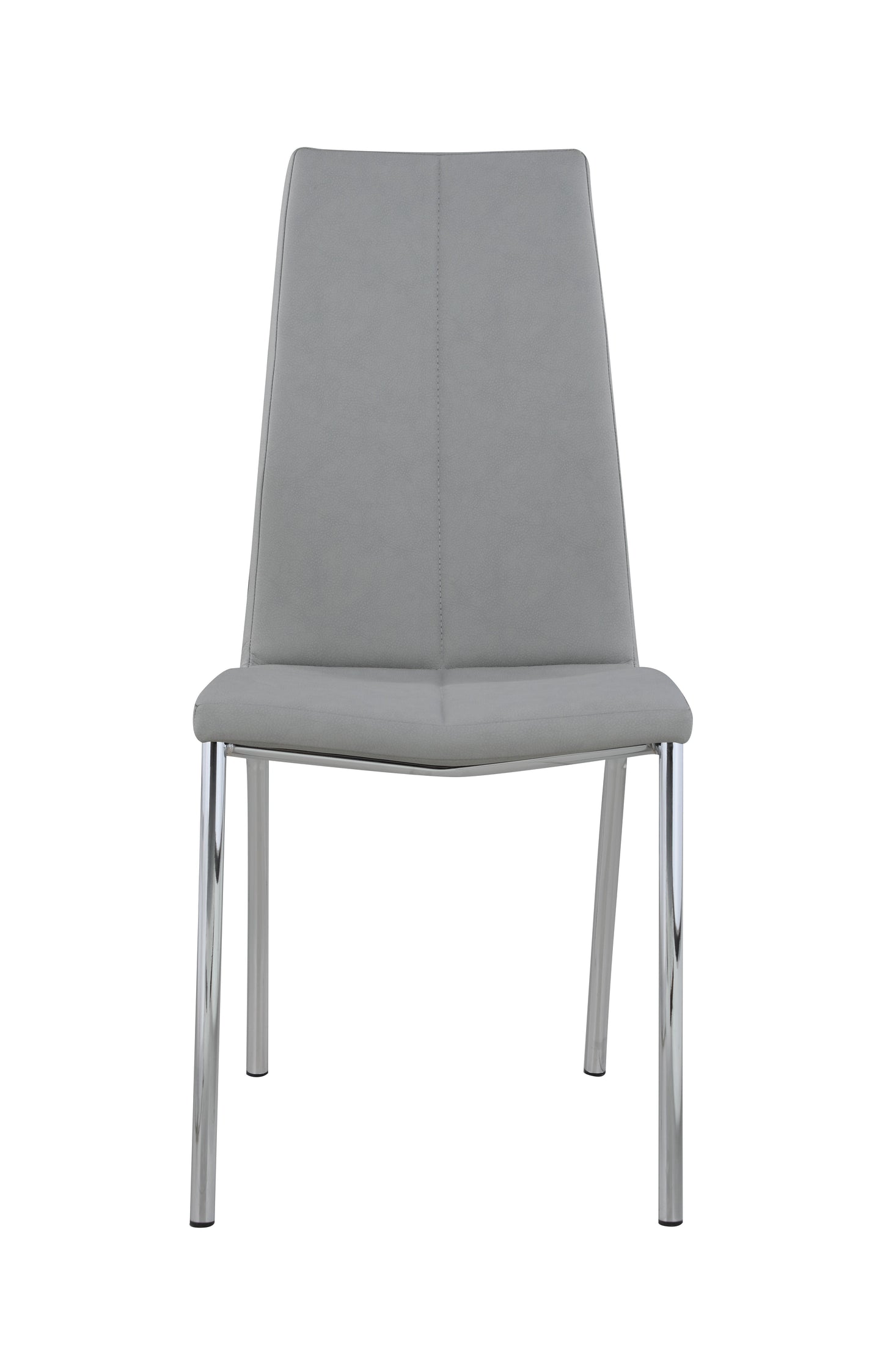 Contemporary Curved Back Side Chair - 4 per box | Chintaly - BECKY-SC-GRY