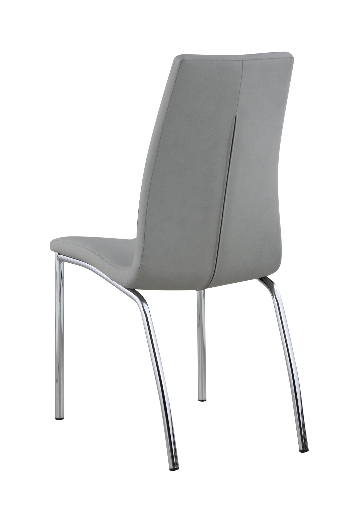 Contemporary Curved Back Side Chair - 4 per box | Chintaly - BECKY-SC-GRY