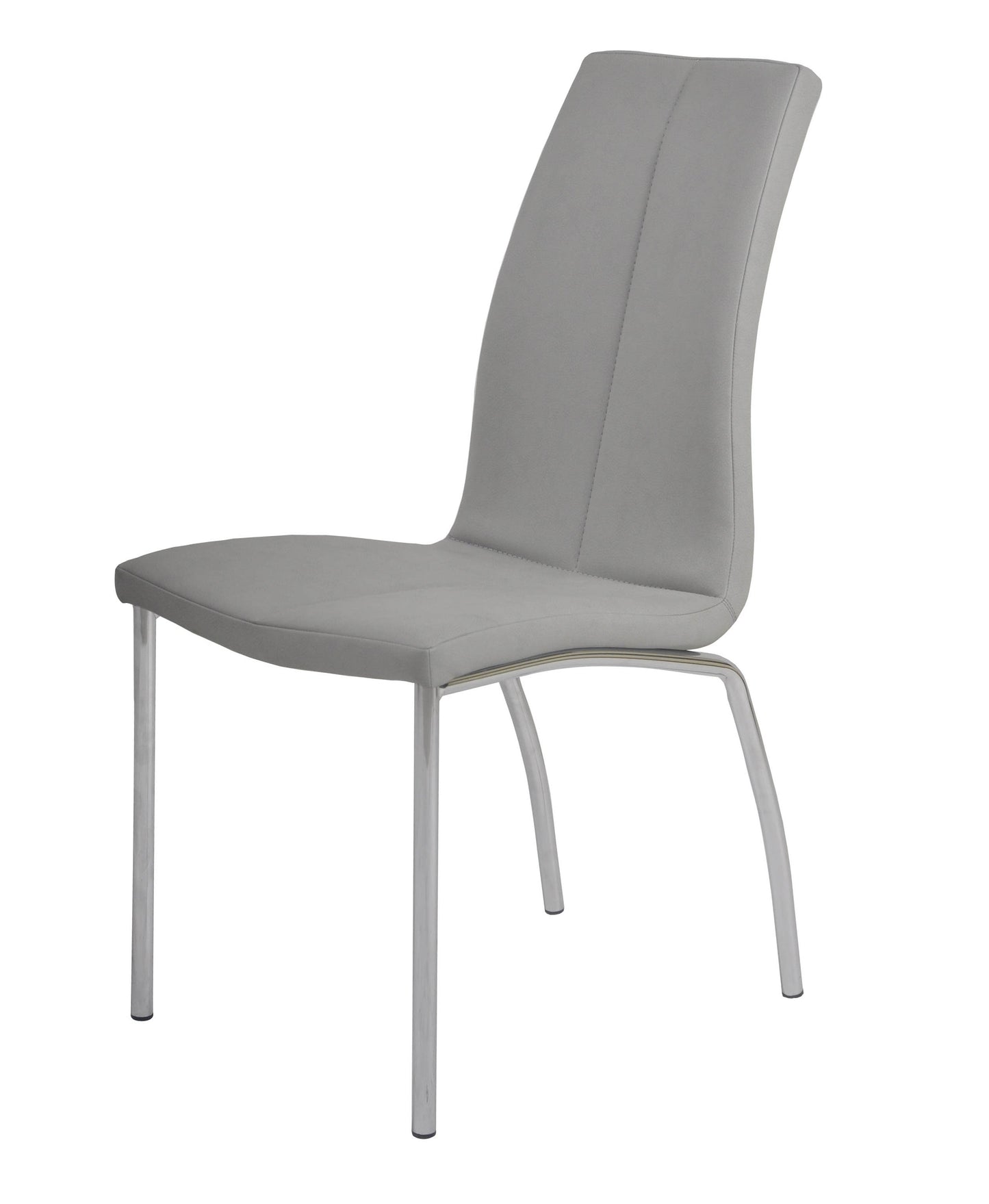 Contemporary Curved Back Side Chair - 4 per box | Chintaly - BECKY-SC-GRY