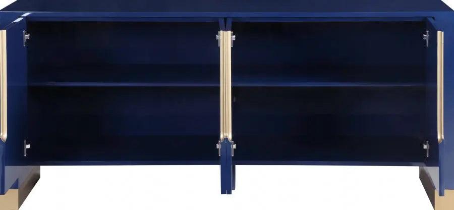 Florence Sideboard / Buffet In Navy Blue Finish | Meridian