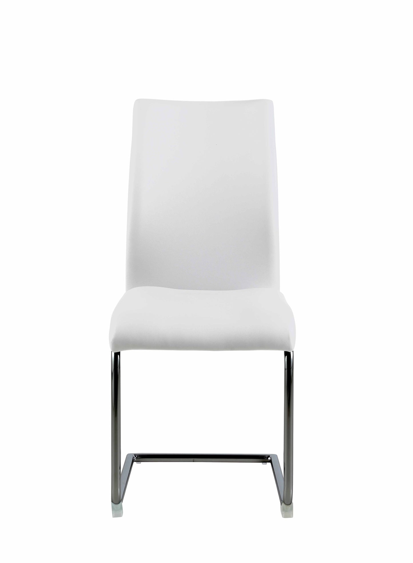Contemporary Contour Back Cantilever Side Chair - 4 per box | Chintaly - JANE-SC-BKC-WHT