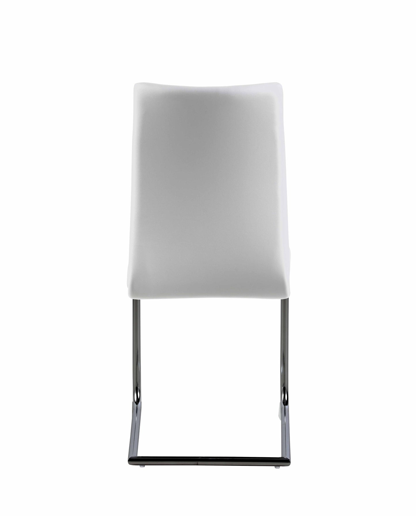Contemporary Contour Back Cantilever Side Chair - 4 per box | Chintaly - JANE-SC-BKC-WHT