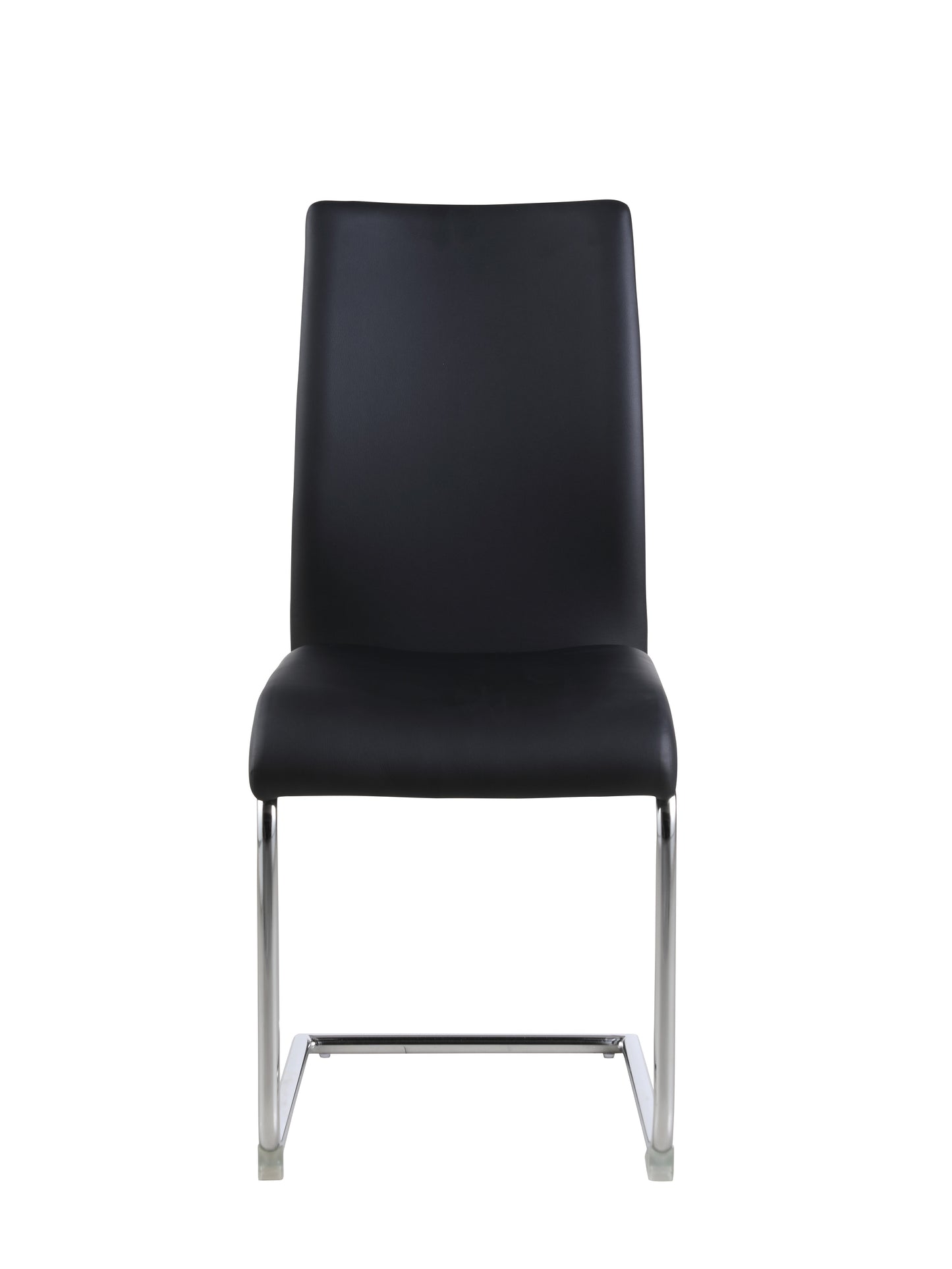 Contemporary Contour Back Cantilever Side Chair - 4 per box | Chintaly - JANE-SC-BLK