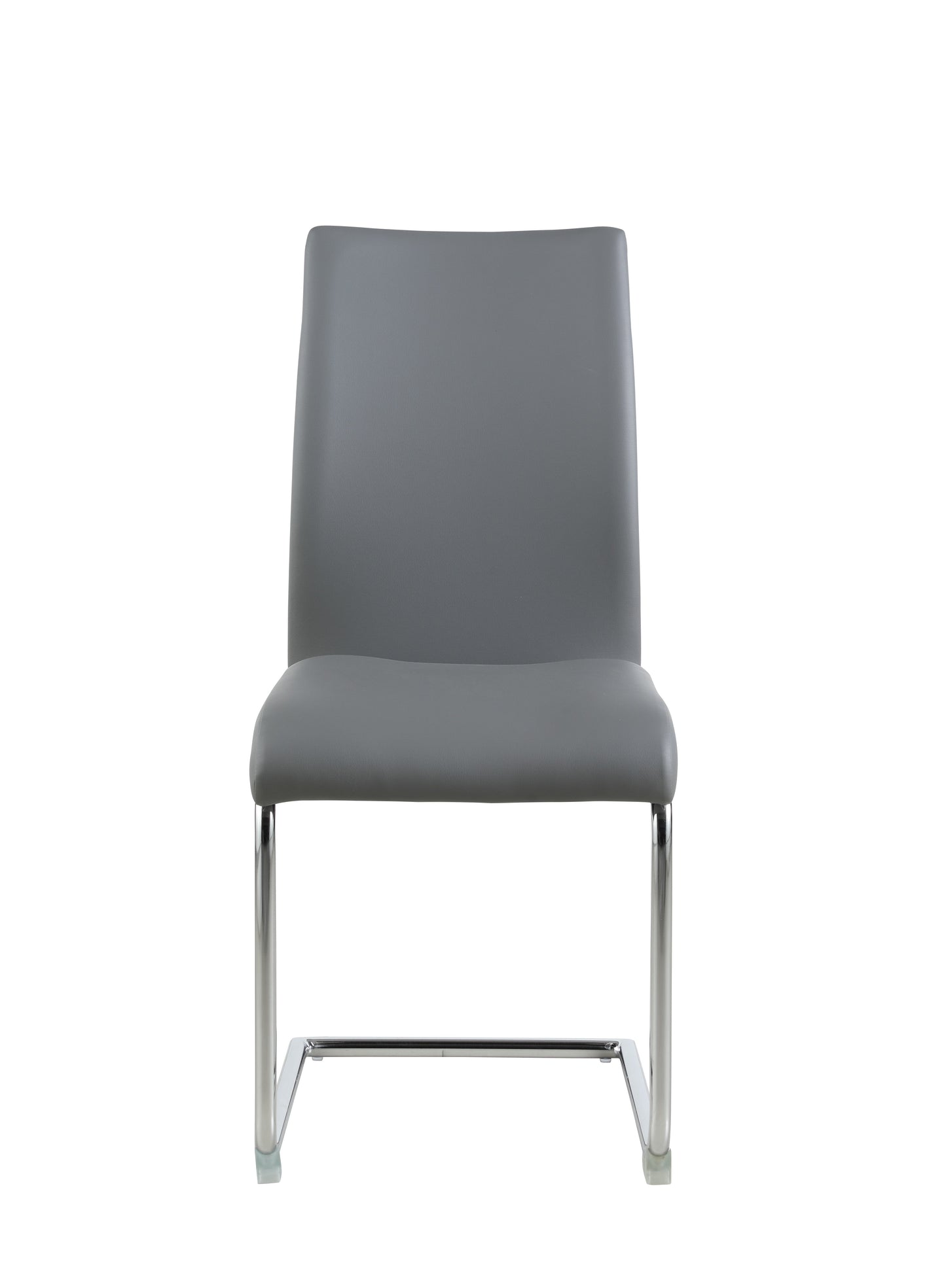 Contemporary Contour Back Cantilever Side Chair - 4 per box | Chintaly - JANE-SC-GRY