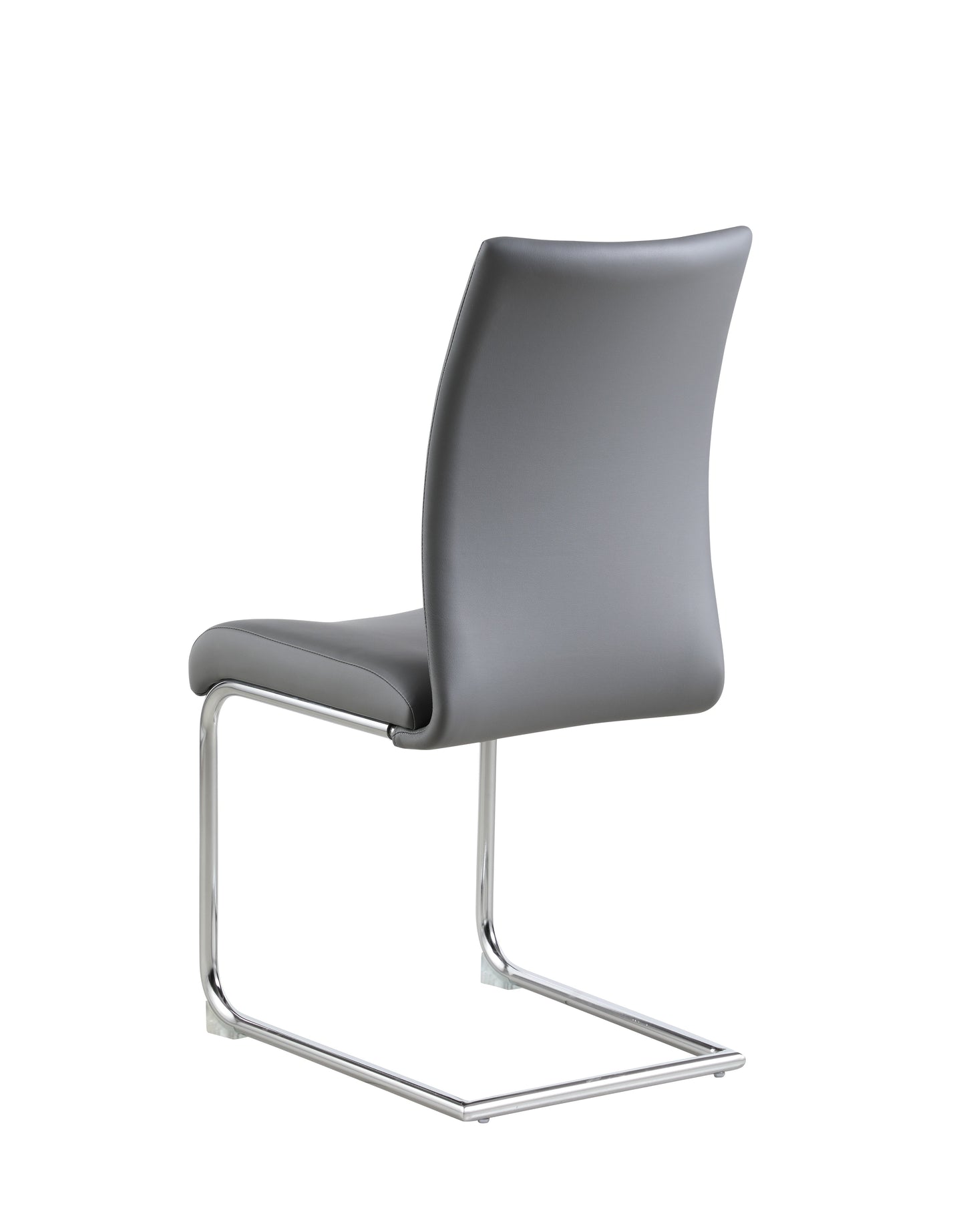 Contemporary Contour Back Cantilever Side Chair - 4 per box | Chintaly - JANE-SC-GRY