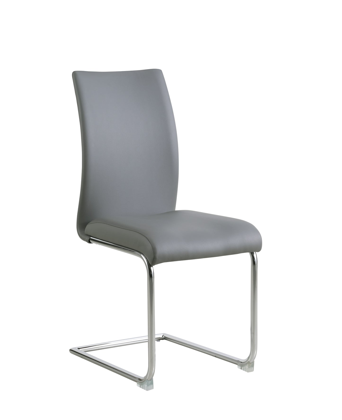 Contemporary Contour Back Cantilever Side Chair - 4 per box | Chintaly - JANE-SC-GRY