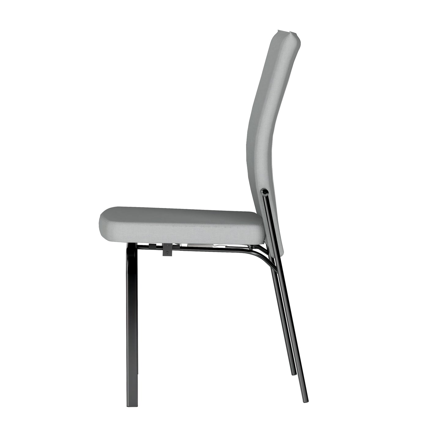 Motion-Back Side Chair w/ Graphite Steel Frame - 2 per box | Chintaly - MOLLY-SC-BKC-GRY