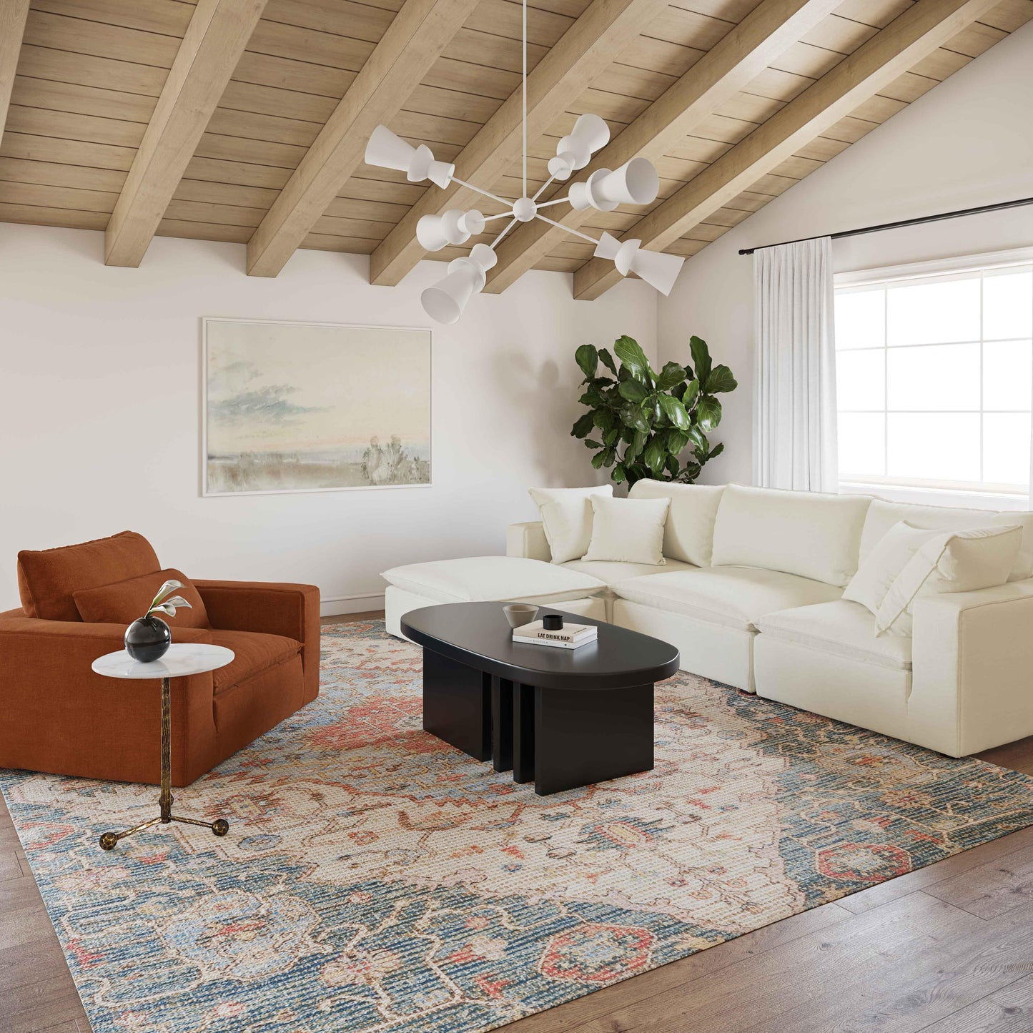 Cali Performance Fabric Modular 4-Piece Sectional