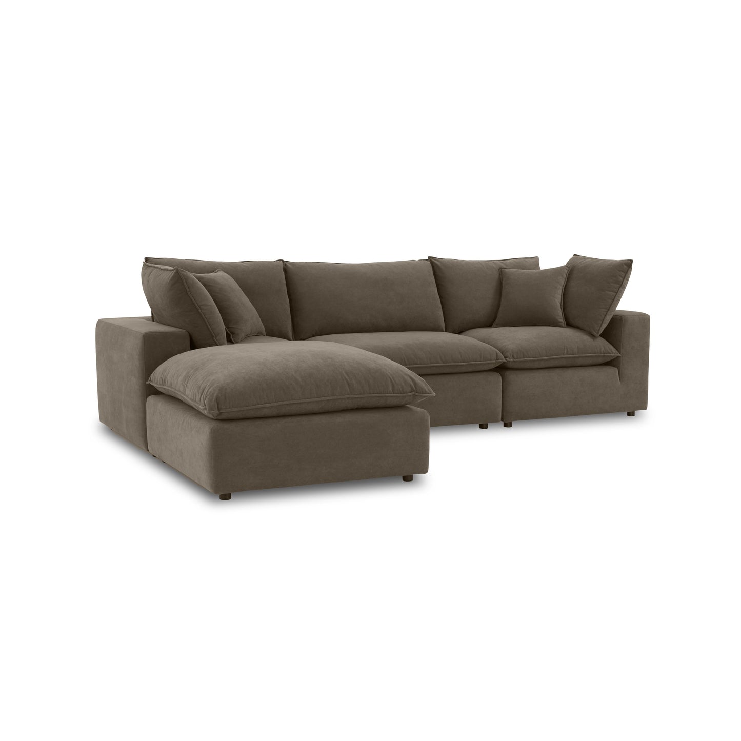 Cali Performance Fabric Modular 4-Piece Sectional