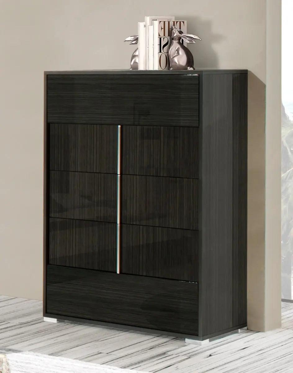 Modrest Ari Modern Grey Lacquer Chest Vgacari-Chest