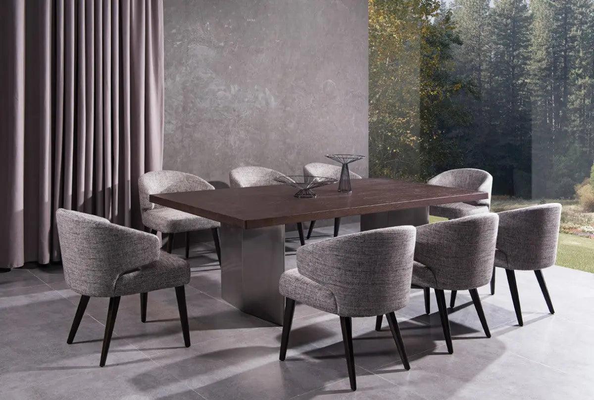 Modrest Carlton Modern Grey Fabric Dining Chair Vgwcc115-Gry