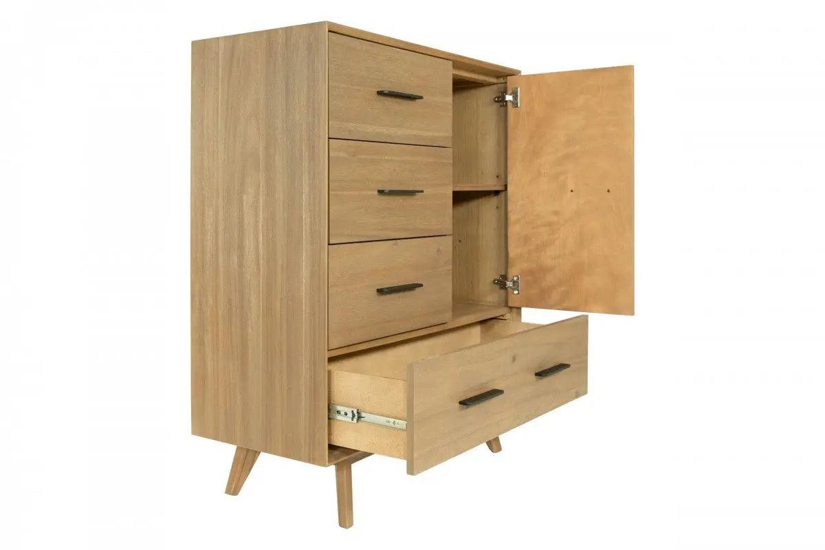 Modrest Claire Contemporary Natural Light Mocha Acacia Chest Vgwdwin-Tb04D01-Chest
