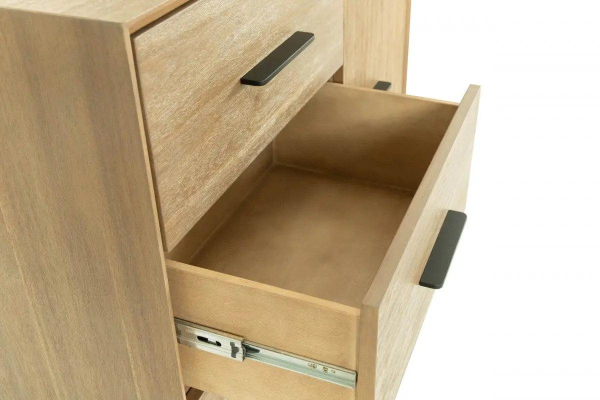 Modrest Claire Contemporary Natural Light Mocha Acacia Chest Vgwdwin-Tb04D01-Chest