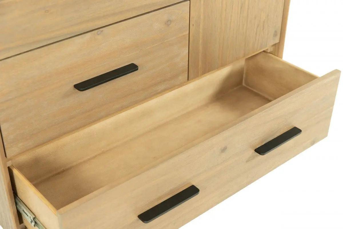 Modrest Claire Contemporary Natural Light Mocha Acacia Chest Vgwdwin-Tb04D01-Chest