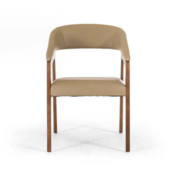 Modrest Clive Taupe & Walnut Dining Chair Vgcsch-1560