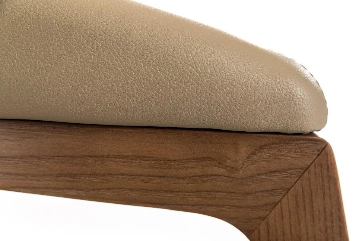 Modrest Clive Taupe & Walnut Dining Chair Vgcsch-1560