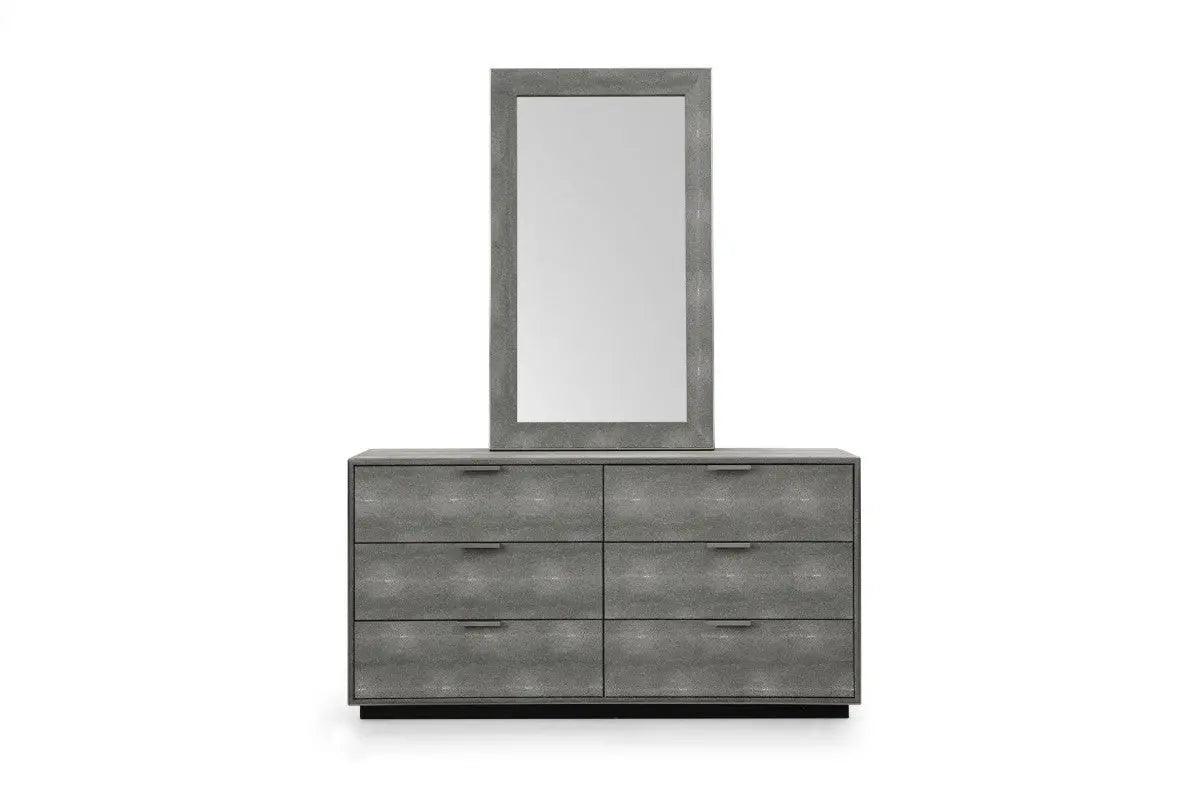 Modrest Dynasty Modern Shagreen Dresser Vgvcj2108-D-Gry-Drs