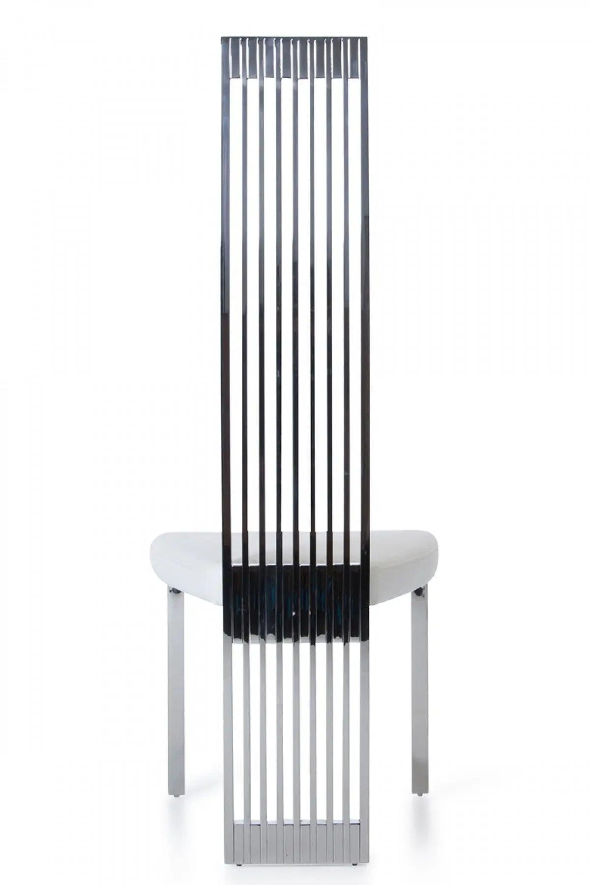 Modrest Elise Modern White Leatherette Dining Chair Vgvcb8372-Wht