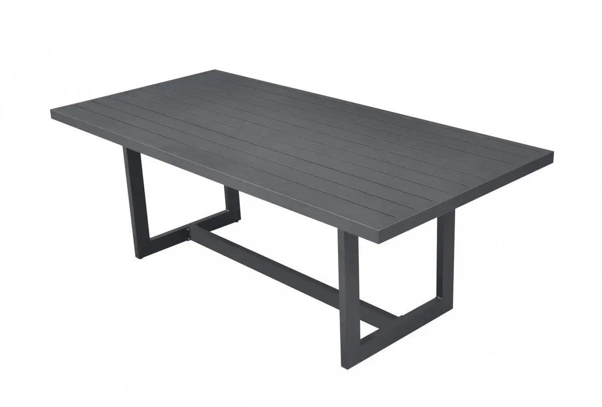 VIG Furniture - Renava Wake Modern Dark Charcoal Outdoor Dining Table - VGGEMONTALK-CH-GRY-2