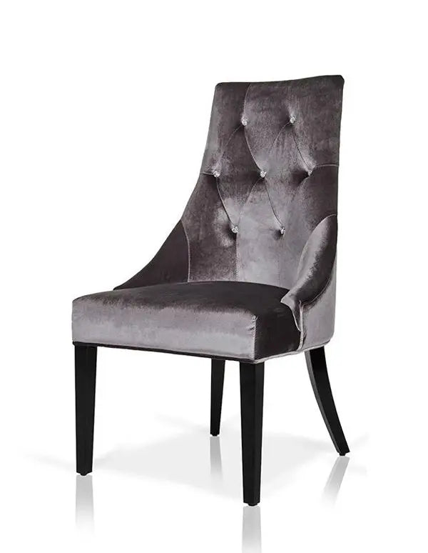 Aa031 Armani Xavira Velour Dining Chair (Set Of 2) Vgunaa031-Gry