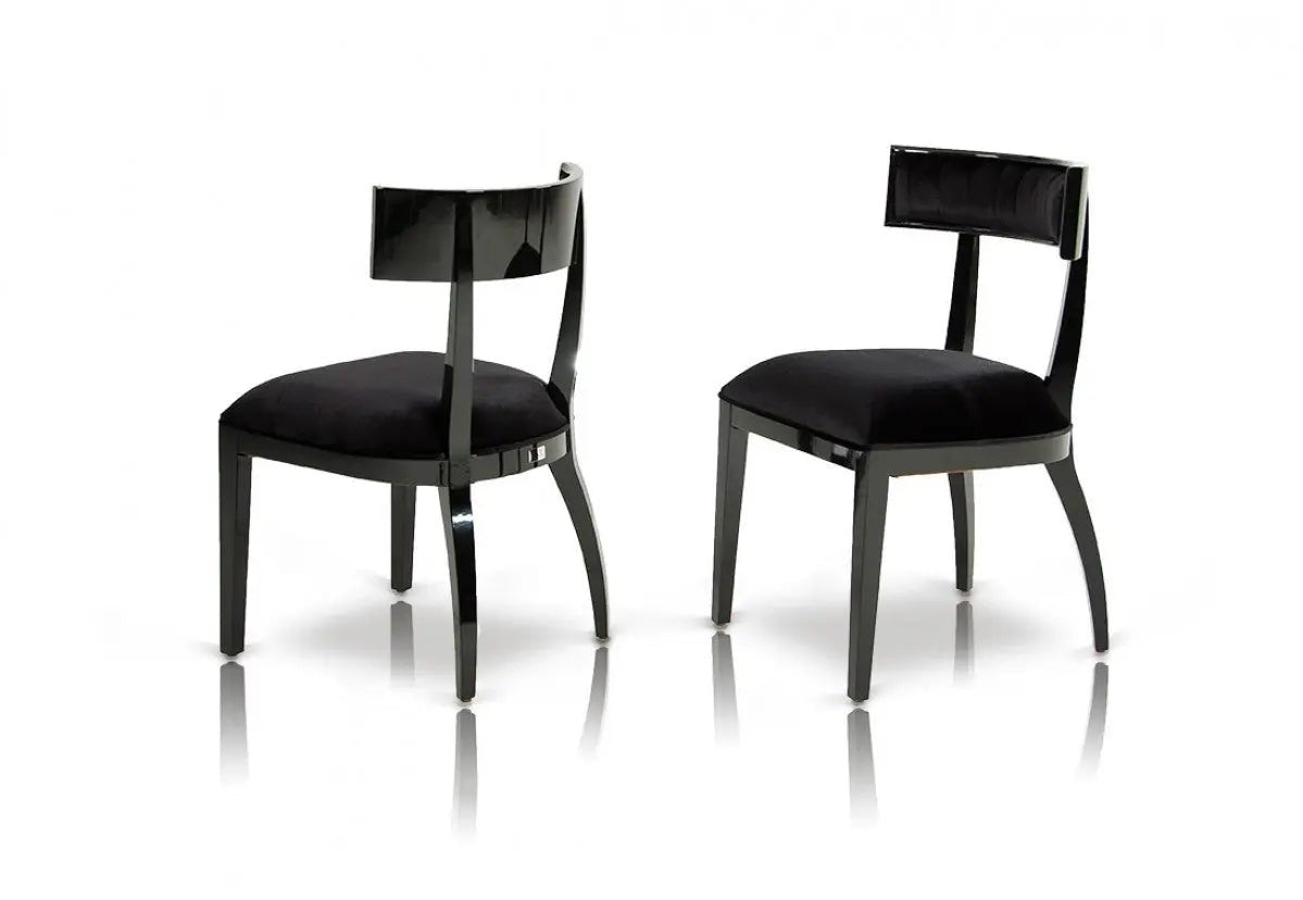 Alek Modern Black Dining Chair (Set Of 2) Vgunaa032