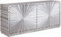 Silverton Sideboard Buffet in Silver Leaf Finish – Elegant Storage for Dining Rooms