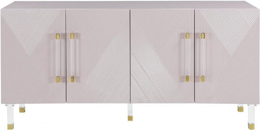 Anastasia Sideboard-Buffet In Pink Lacquer - 319 | Meridian