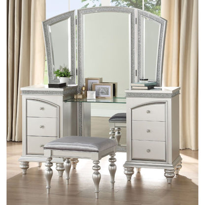 Maverick Vanity Desk 91800 Platinum Finish | Acme