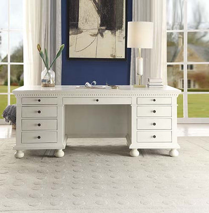 Gustave Executive Writing Desk 92482 Cream Finish | Acme