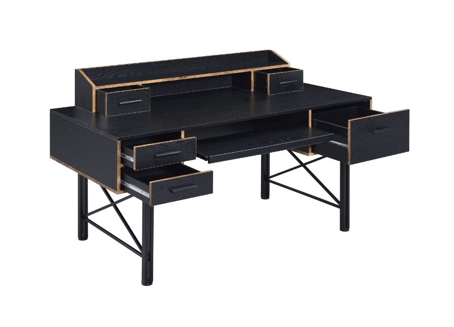 Safea Computer Desk 92804 Black Finish | Acme