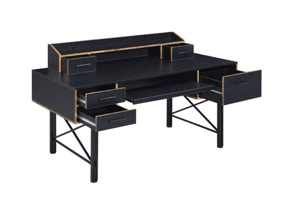 Safea Computer Desk 92804 Black Finish | Acme