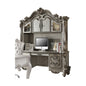 Versailles Executive Computer Desk W/Hutch 92824 Antique Platinum Finish | Acme