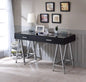 Coleen Writing Desk W/USB 93045 Black High Gloss & Chrome Finish | Acme