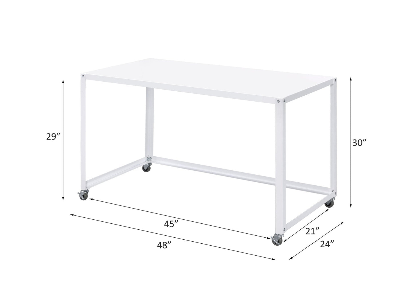 Arcano Writing Desk 93065 White Finish | Acme
