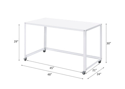 Arcano Writing Desk 93065 White Finish | Acme
