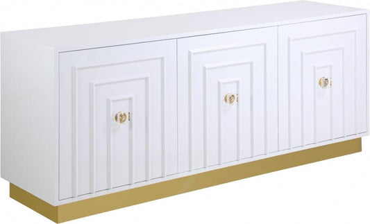 Cosmopolitan Sideboard-Buffet In White Lacquer - 340 | Meridian